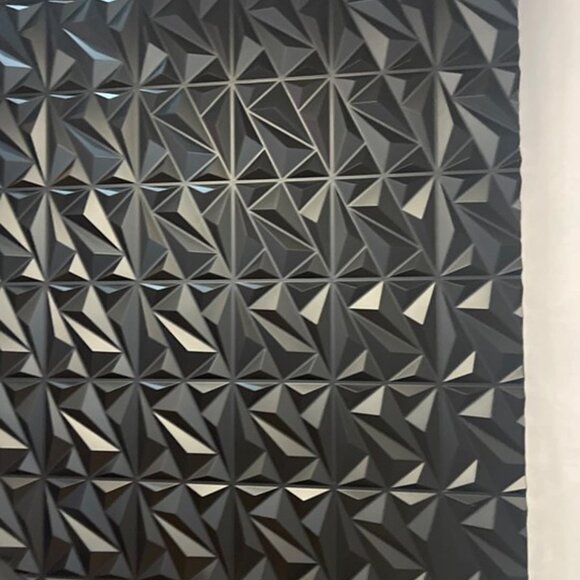 NEW 33Pack 3D Wall Panel Diamond for Interior Wall Décor 12''x12'' Cover 32.SqFt - Picture 6 of 7